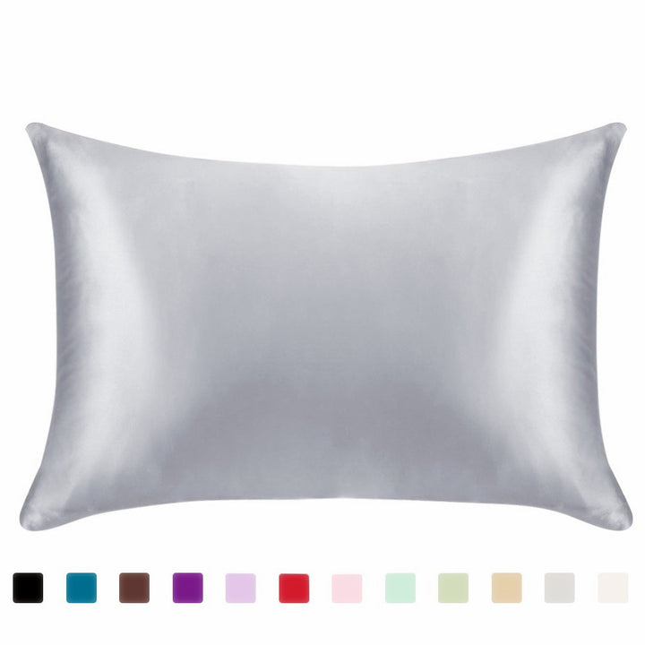 Satin pillowcase in silver