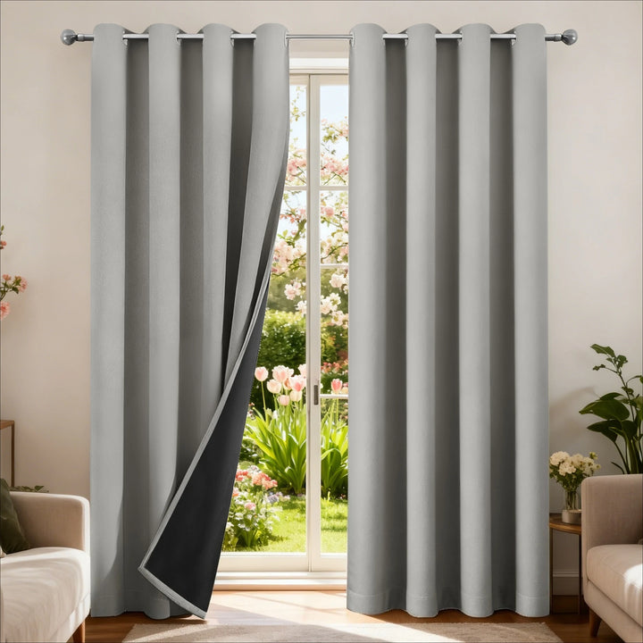 Blackout Curtain Panel – Eyelet Top, Double Layer