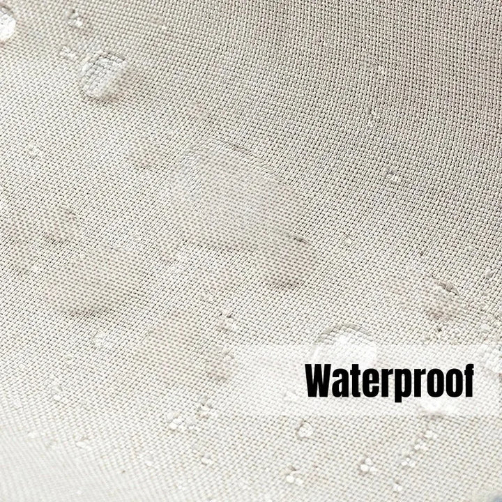 Linen-Look Waterproof Shower Curtain