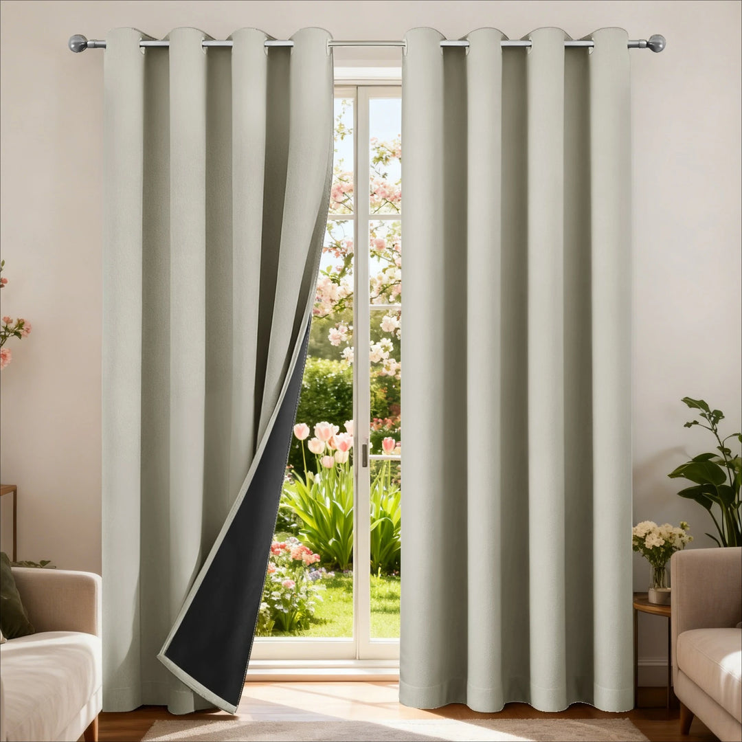 Blackout Curtain Panel – Eyelet Top, Double Layer