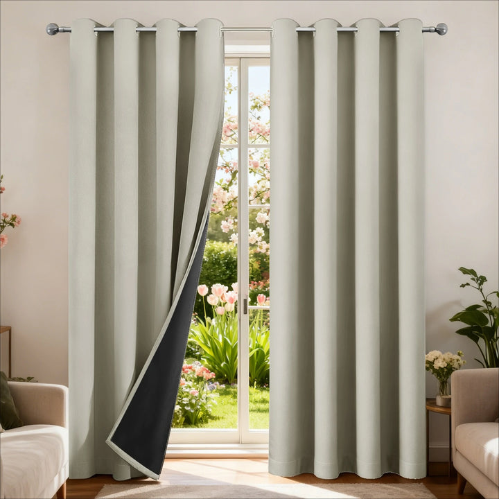 Blackout Curtain Panel – Eyelet Top, Double Layer