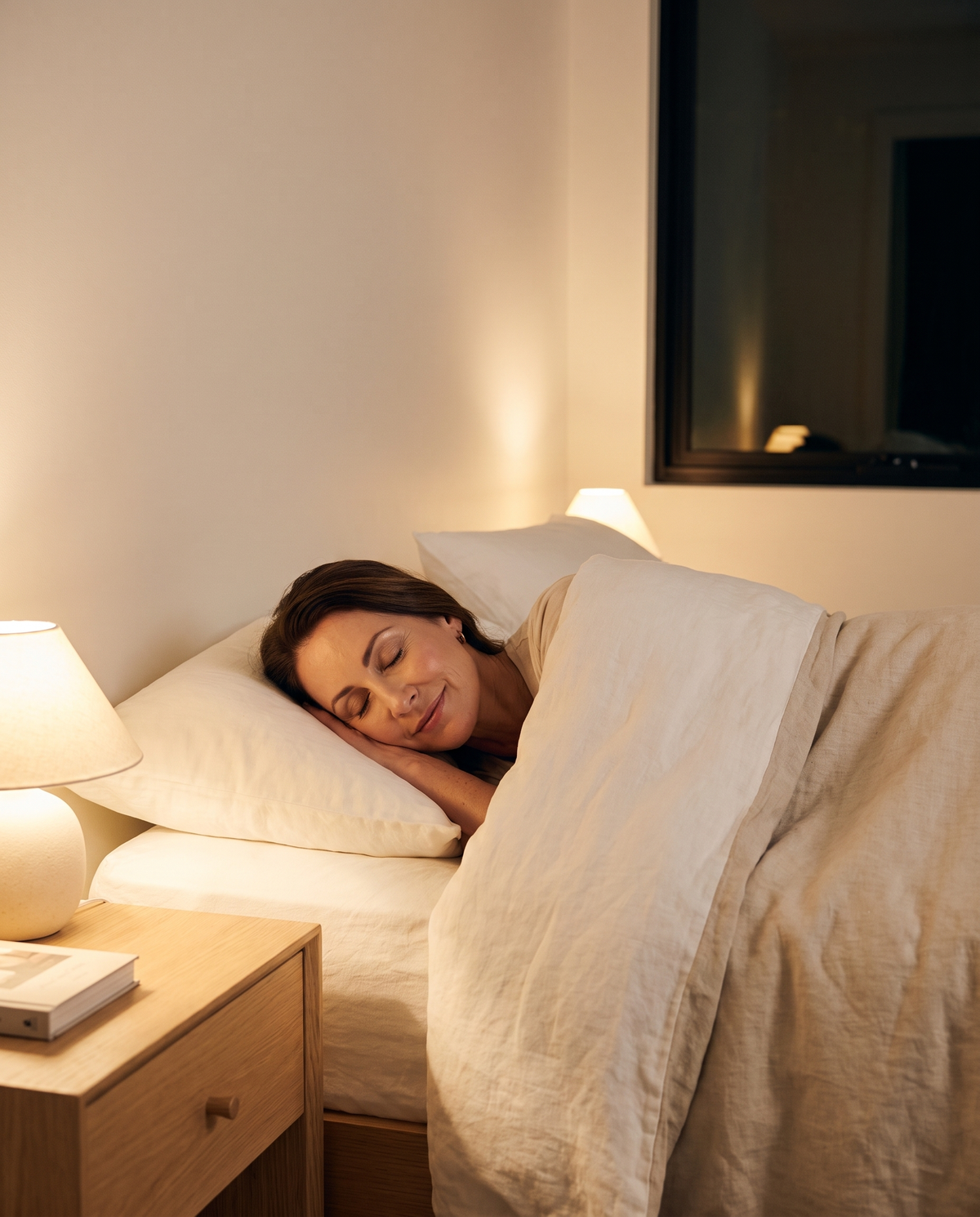 Night, sinking into a soft pillow