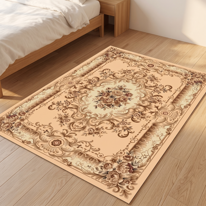Aubusson-Style Floral Rug – Washable