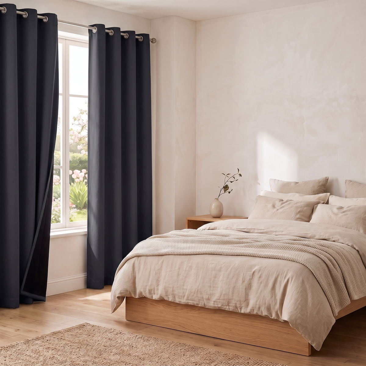 Blackout Curtain Panel in Black