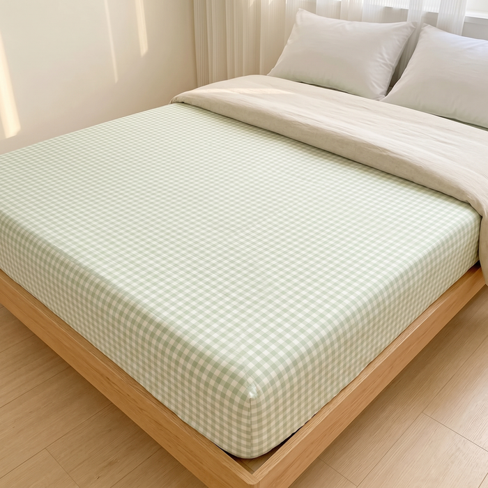 Gingham Fitted Sheet