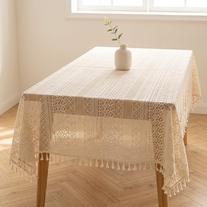 Lace Tablecloth with Tassels
