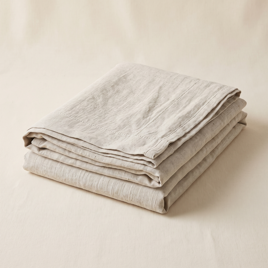 Linen Curtain Panel – Light Filtering, Rod Pocket in Oatmeal