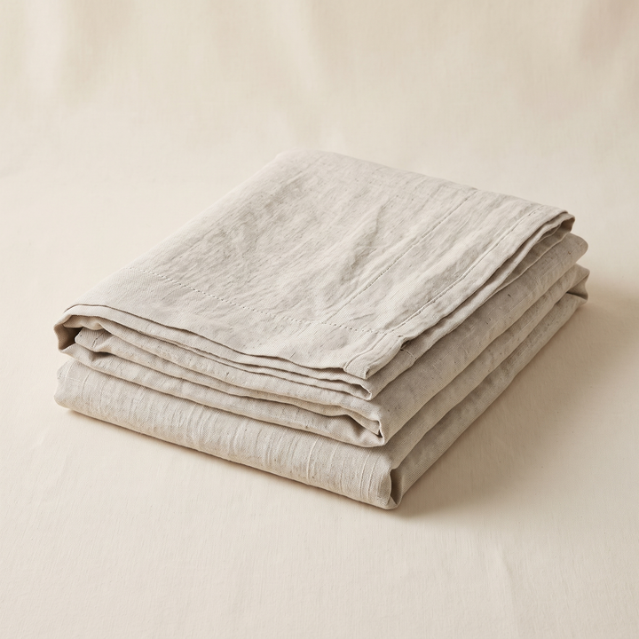 Linen Curtain Panel – Light Filtering, Rod Pocket in Oatmeal
