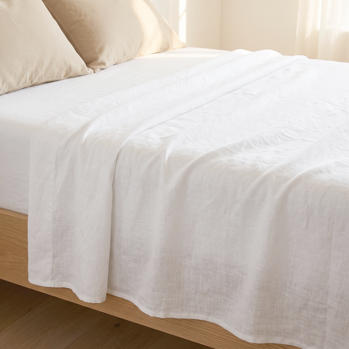 Linen Flat Sheet – Stone-Washed