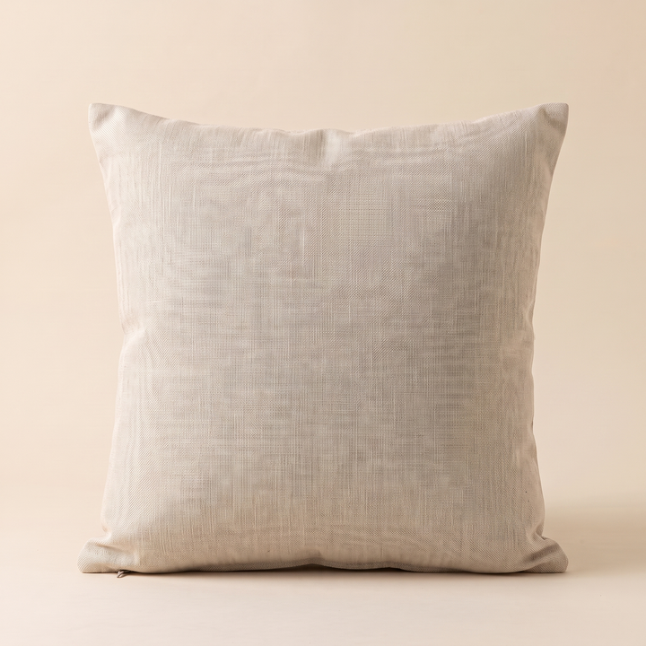 Linen-Look Pillow Cover in Beige