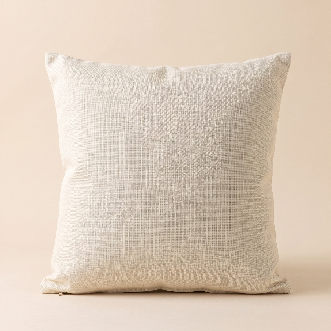 Linen-Look Pillow Cover in Cream