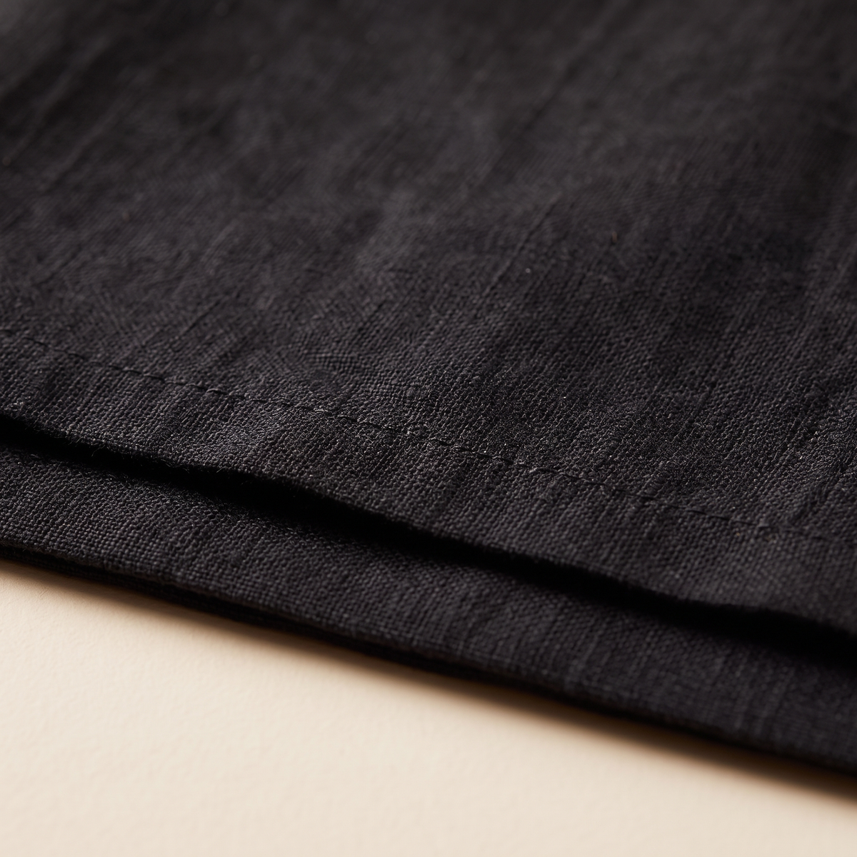 Linen Napkins – Set of 4 in Black