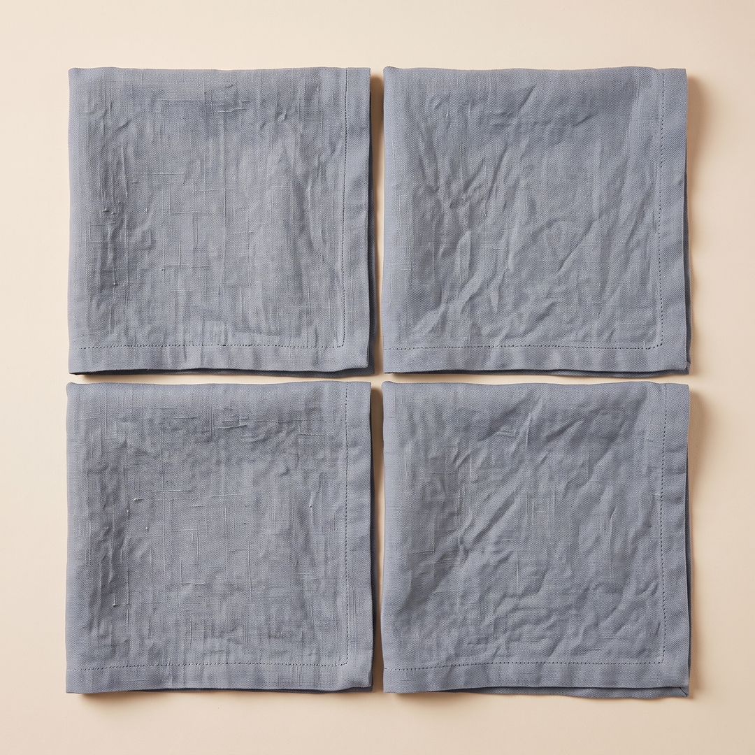 Linen Napkins – Set of 4 in Gray