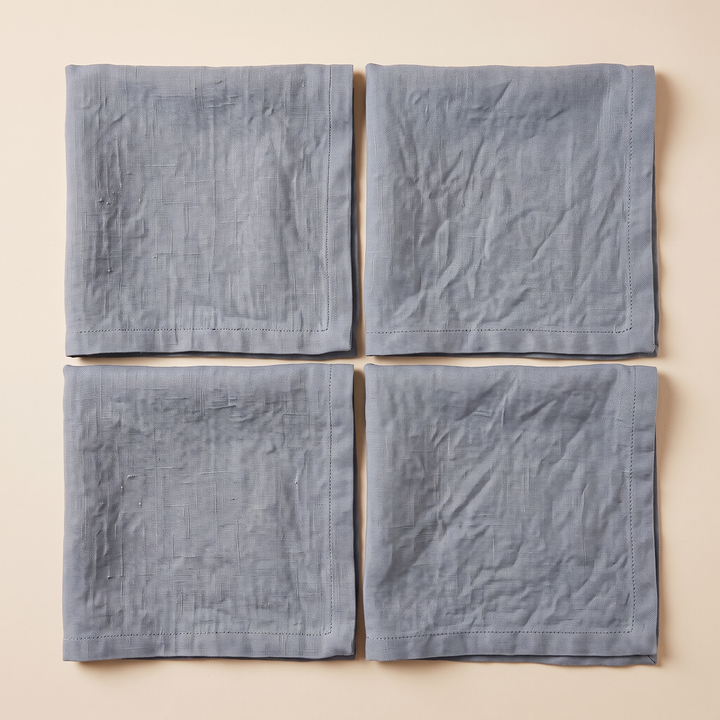 Linen Napkins – Set of 4 in Gray