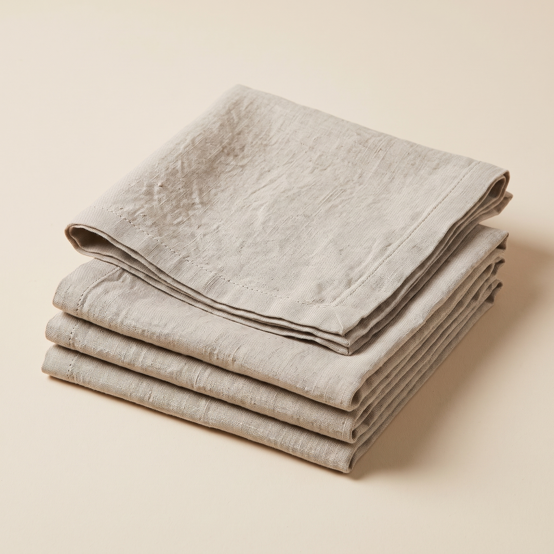 Linen Napkins – Set of 4 in Oatmeal