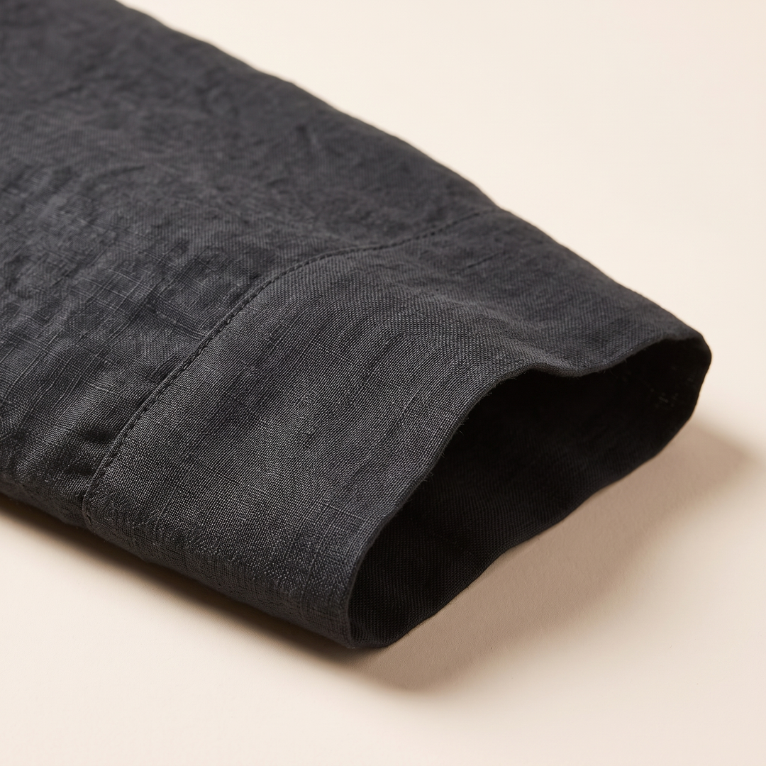 Linen Pillowcases – Set of 2 in Black