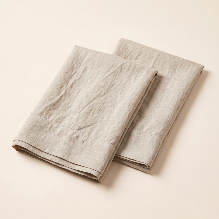 Linen Pillowcases – Set of 2 in Oatmeal