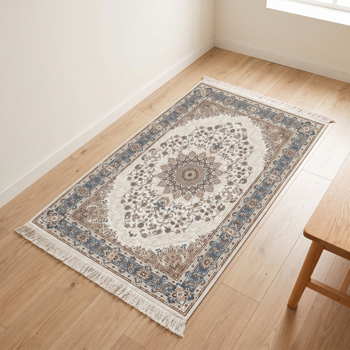 Persian-Style Rug with Tassels – Flat Woven
