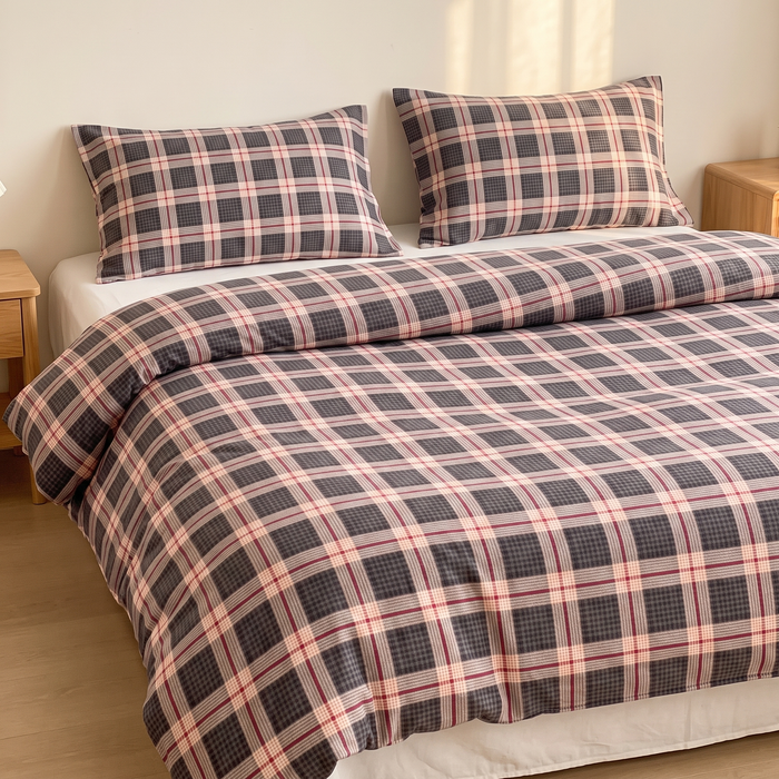 Plaid Bedding Set
