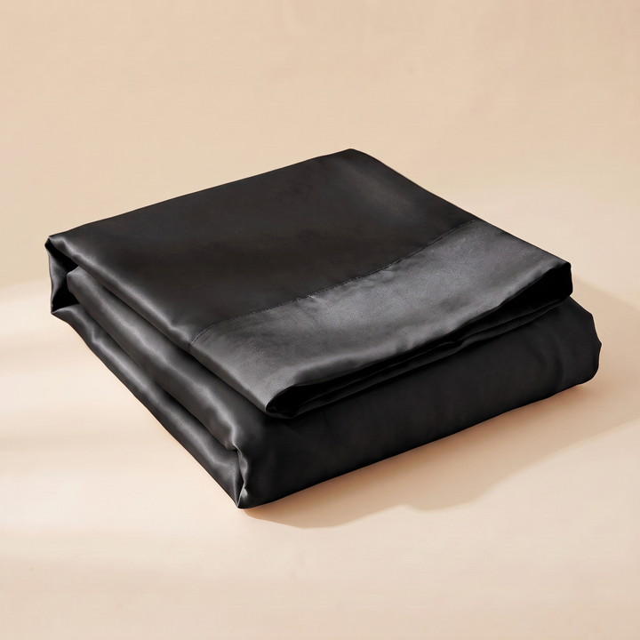 Satin Pillowcase for Hair in Black