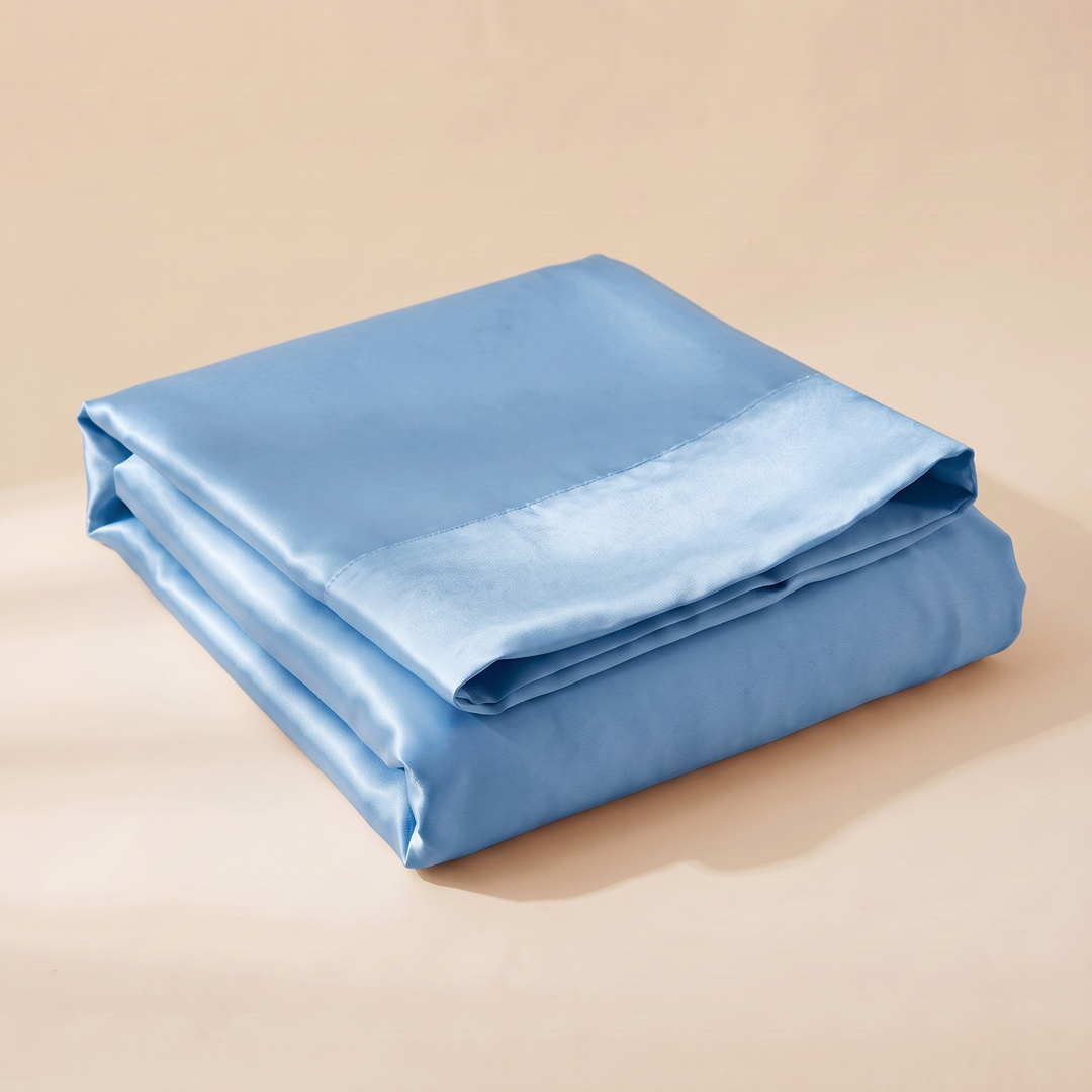Satin Pillowcase for Hair in Blue
