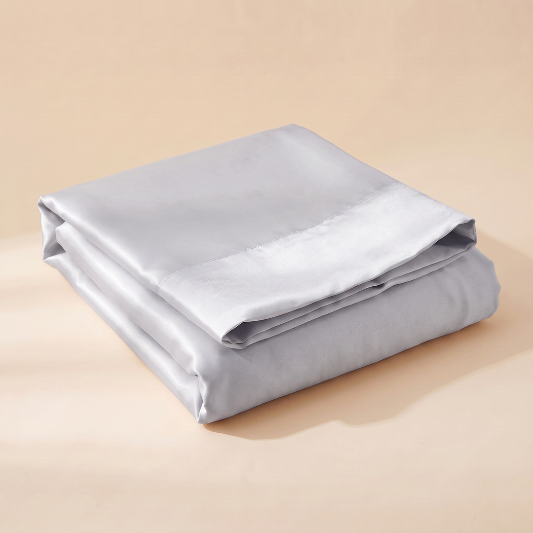 Satin Pillowcase for Hair in Silver