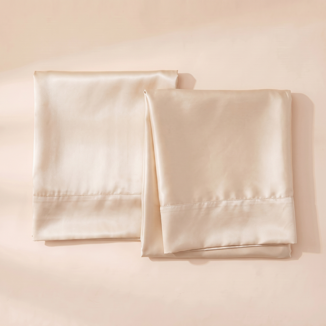 Satin Pillowcase for Hair in Beige