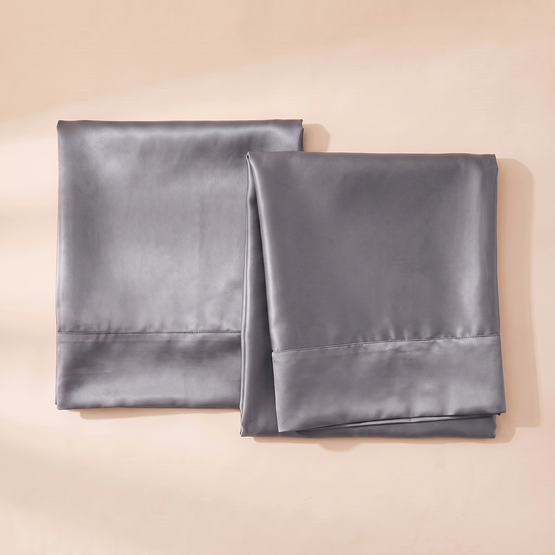 Satin Pillowcase for Hair in Gray