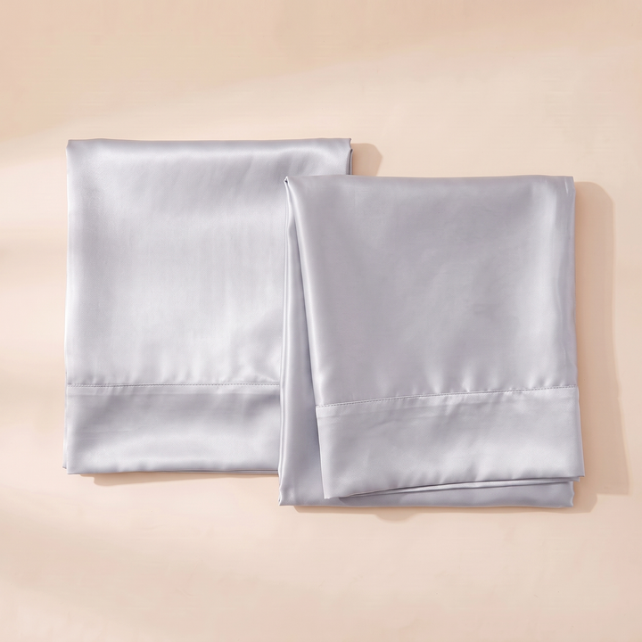 Satin Pillowcase for Hair in Silver