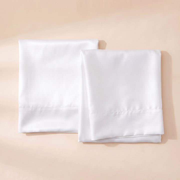 Satin Pillowcase for Hair in White