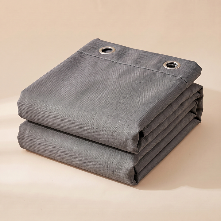 Waterproof Fabric Shower Curtain in Dark Gray