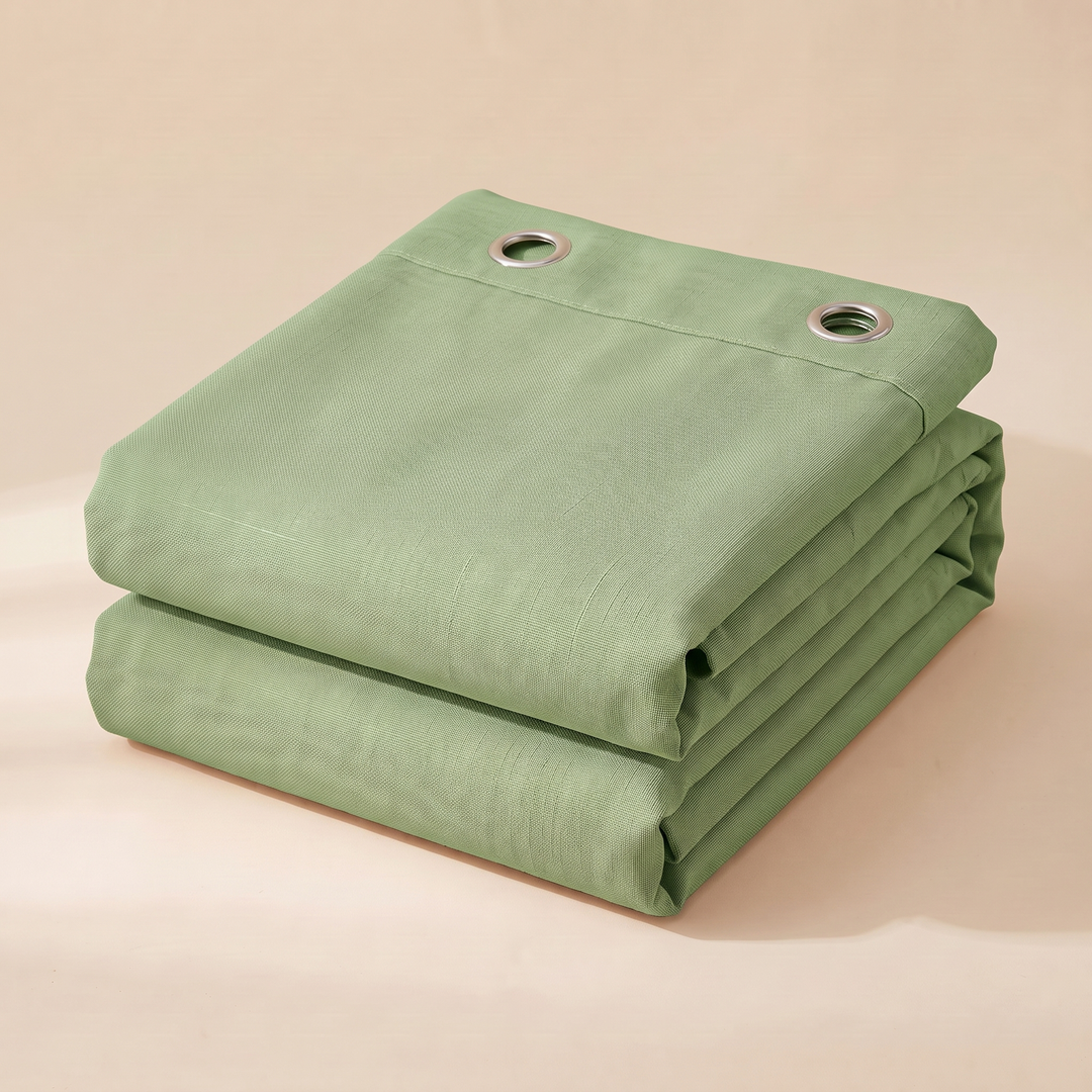 Waterproof Fabric Shower Curtain in Green