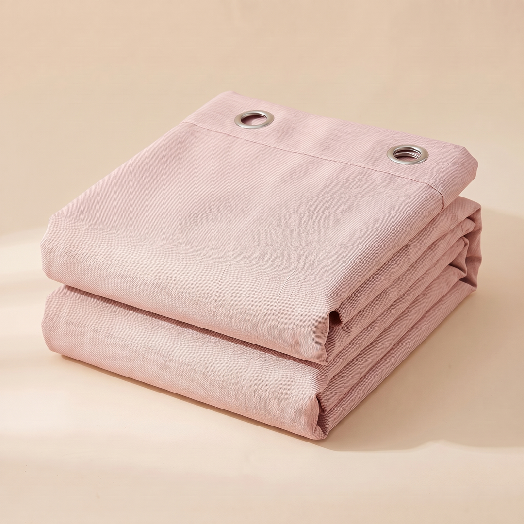 Waterproof Fabric Shower Curtain in Pink