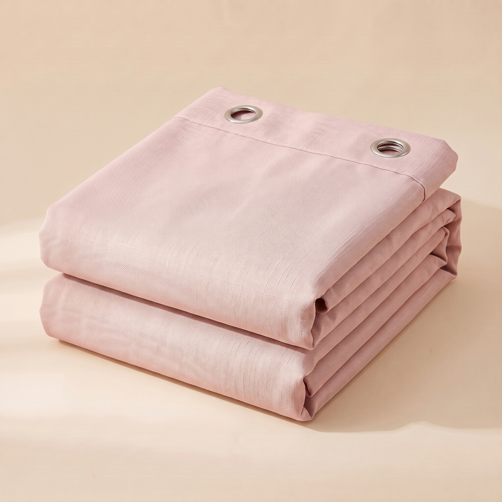 Waterproof Fabric Shower Curtain in Pink