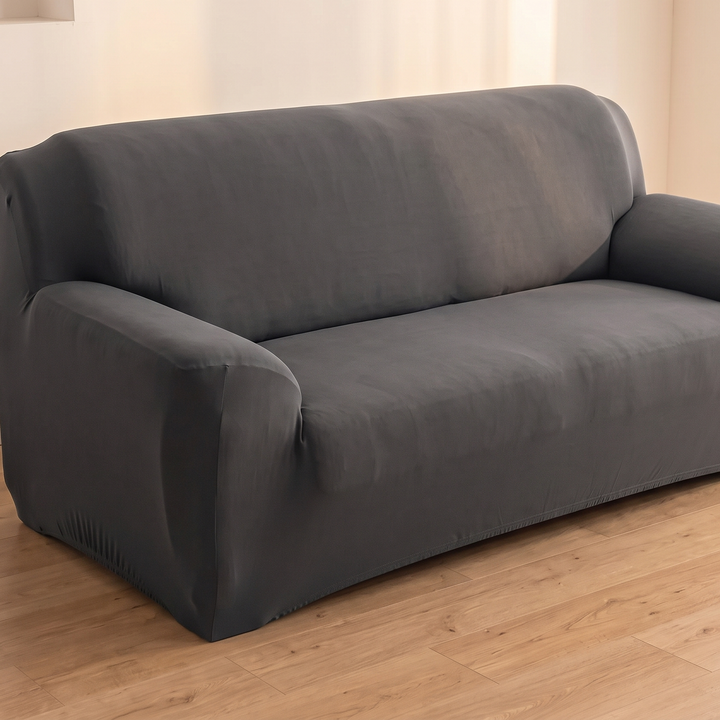 Stretch Couch Cover in Dark Gray