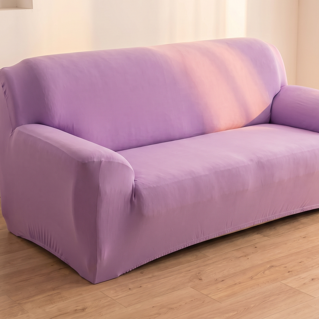 Stretch Couch Cover in Lavender