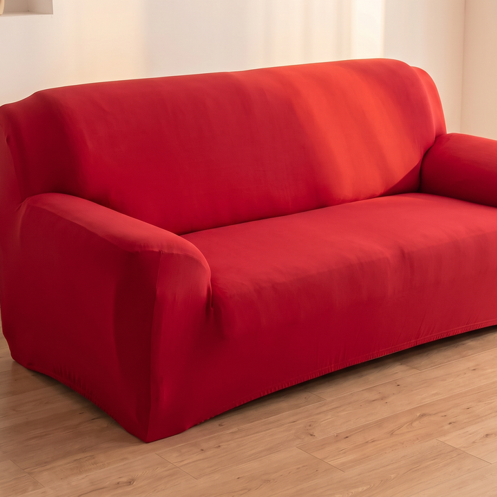 Stretch Couch Cover in Red