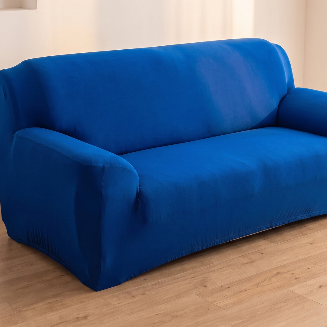 Stretch Couch Cover in Royal Blue