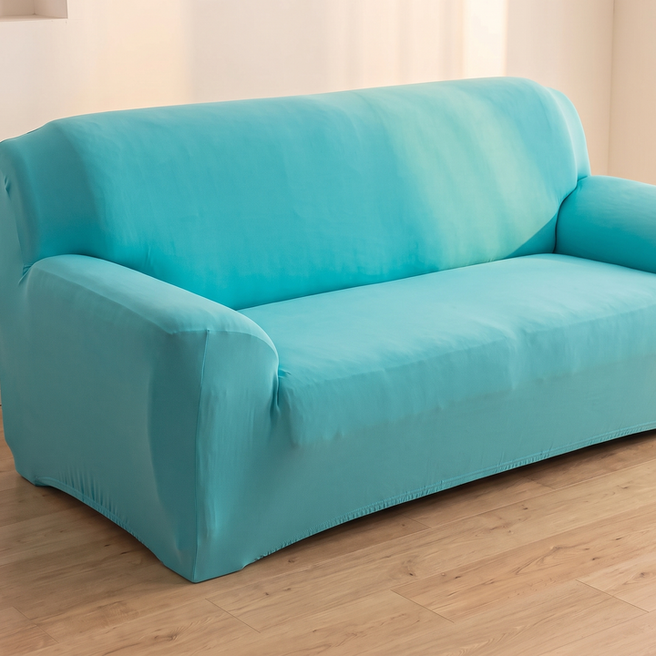 Stretch Couch Cover in Turquoise