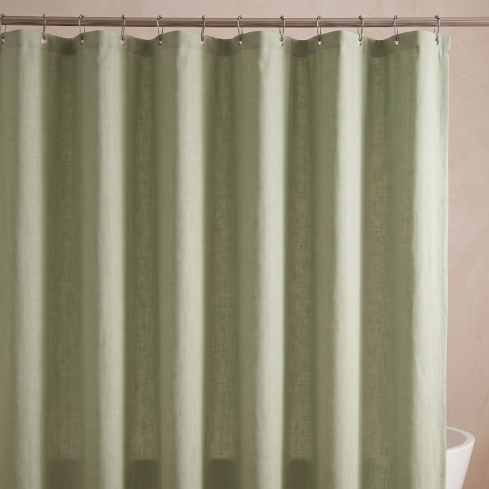 Waterproof Fabric Shower Curtain – Linen Look
