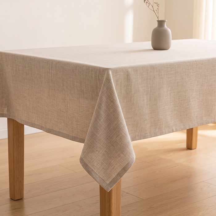 Wipeable Tablecloth – Linen Look